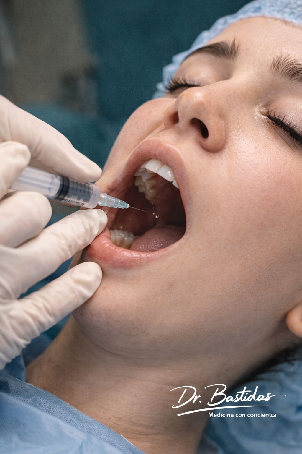 “Técnica de colocación de anestesia truncular intraoral” para labiomodelación.